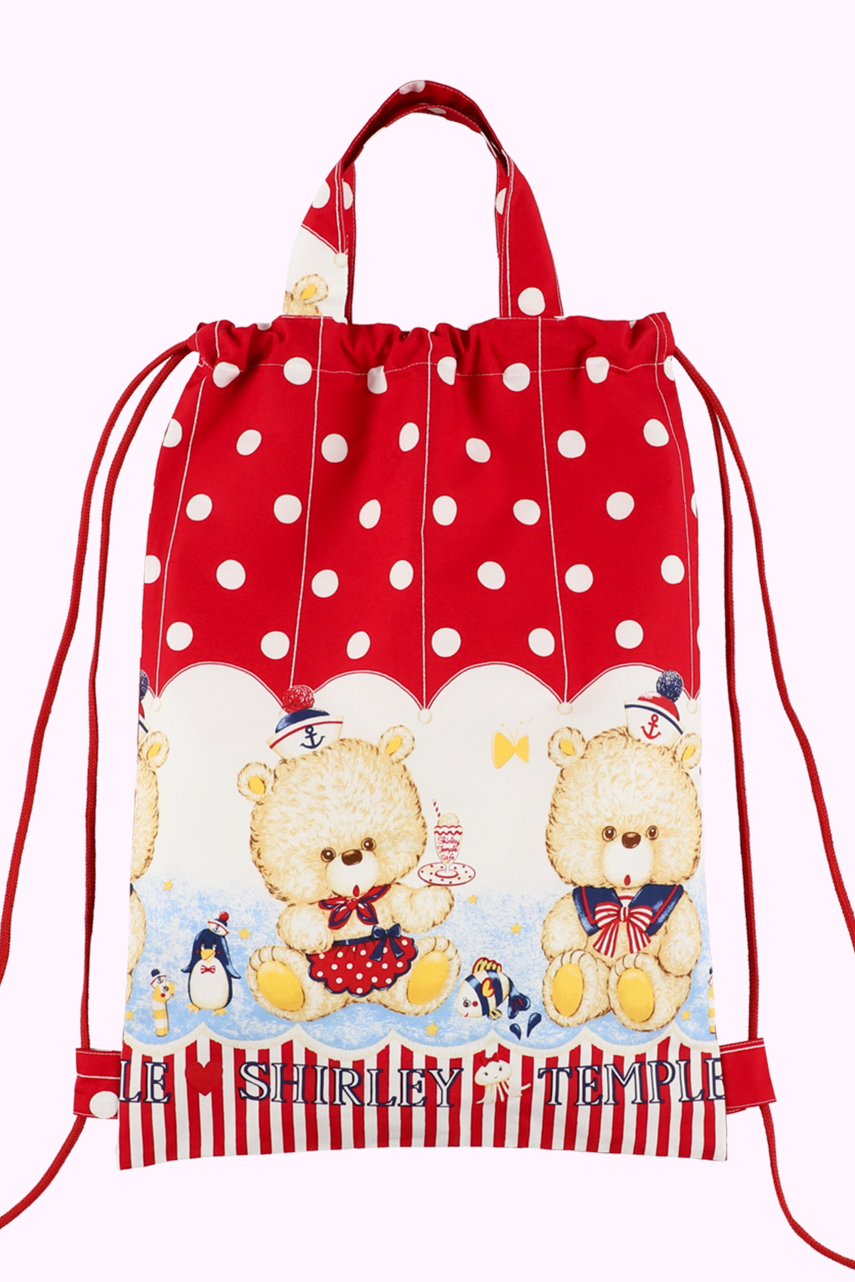 マリンしろくまプリントナップサック – Shirley Temple Online Store