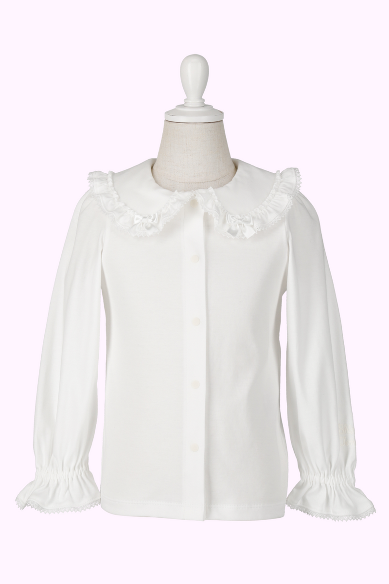 【美品】j.sloane　チビ襟ブラウス　アニマルフォレスト　総柄 J.Sloane - ベーシック角襟ブラウス 【リバティコレクション