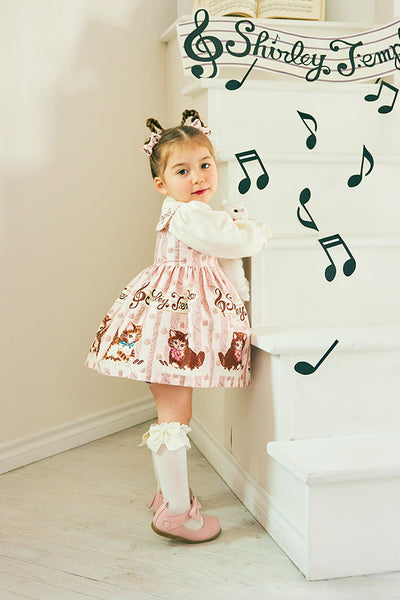 こねこ&メロディープリントワンピース(Baby)