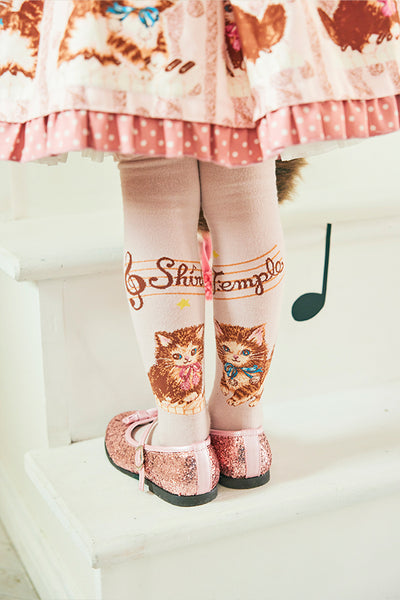 こねこ&メロディーニーハイソックス(14~23cm)