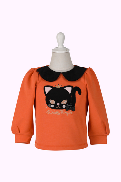 くろねこアップリケプルオーバー(Baby)