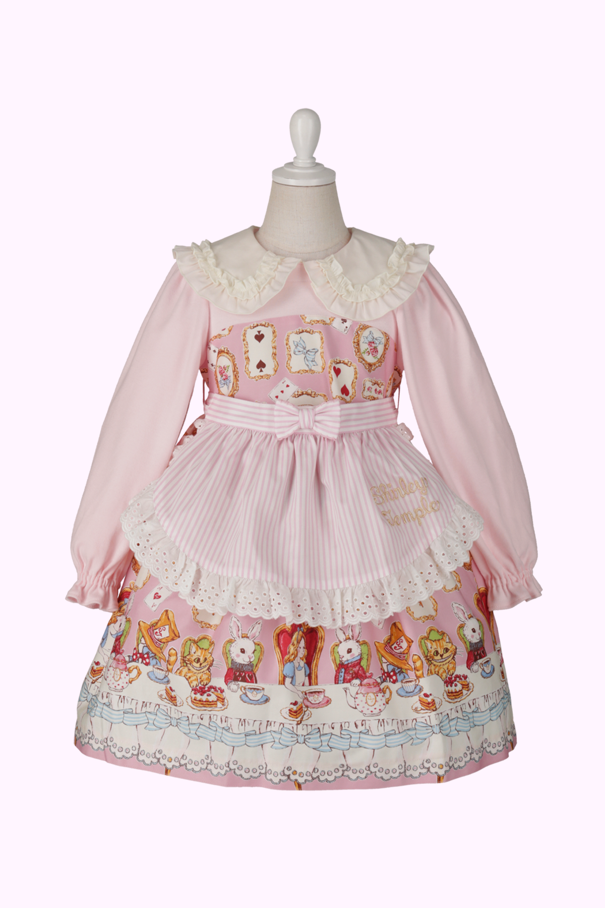 アリスティーパーティープリントエプロン付きワンピース（Baby