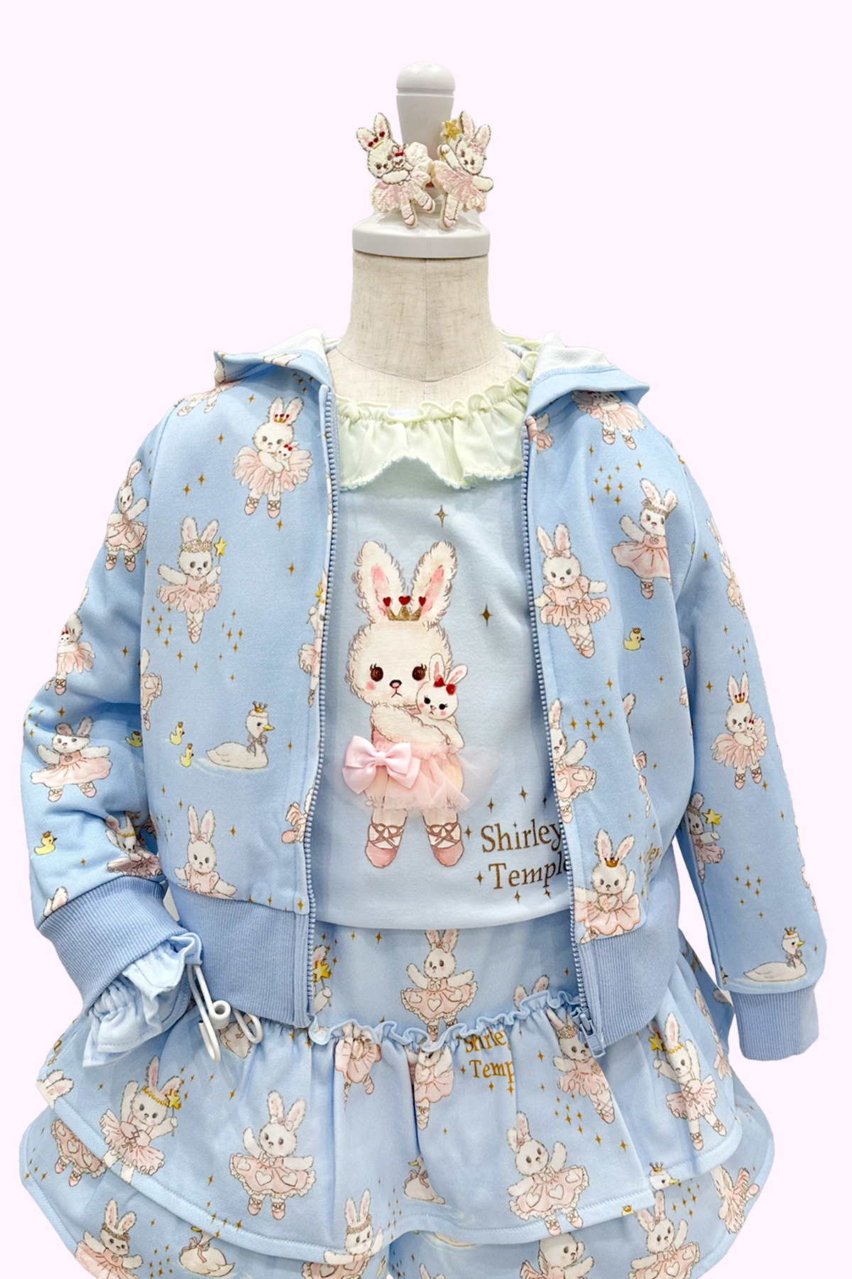 うさぎバレリーナプリントパーカー(Baby)