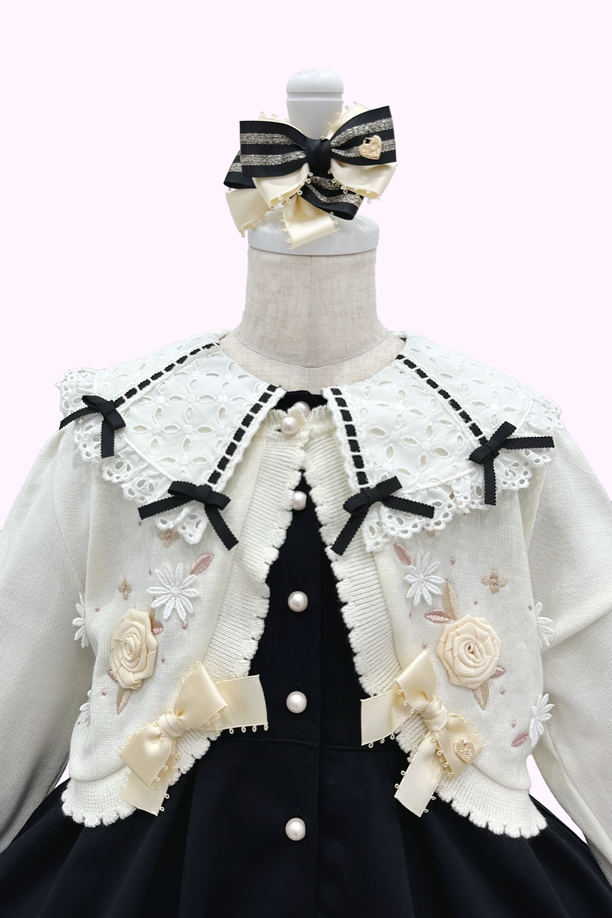 お花モチーフニットカーディガン(Toddler)