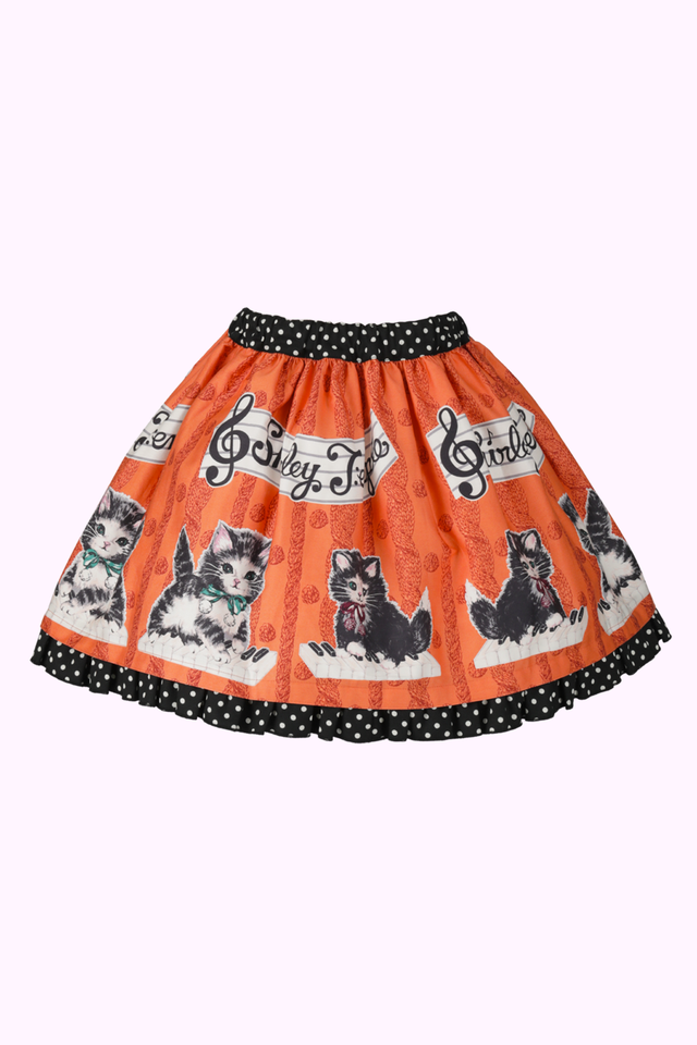 こねこ&メロディープリントスカート(Toddler)