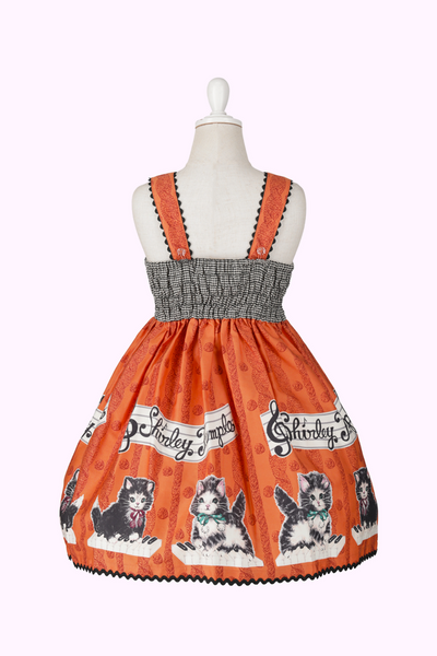 こねこ&メロディープリントジャンパースカート(Toddler)