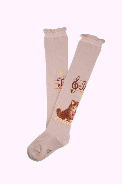 こねこ&メロディーニーハイソックス(14~23cm)