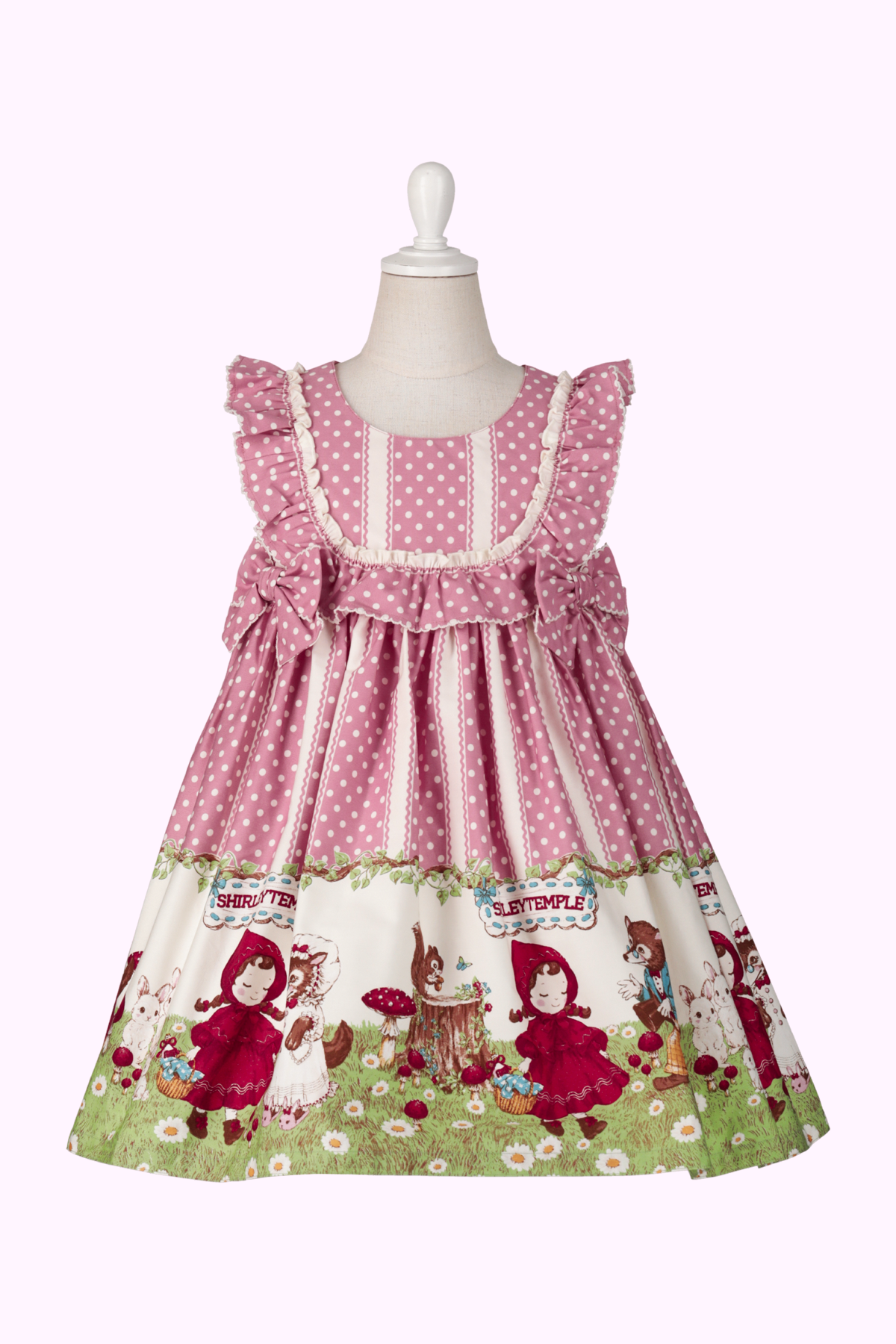 赤ずきんちゃんプリントジャンパースカート(Toddler) – Shirley 赤ずきんちゃんプリントジャンパースカート(Toddler) – Shirley