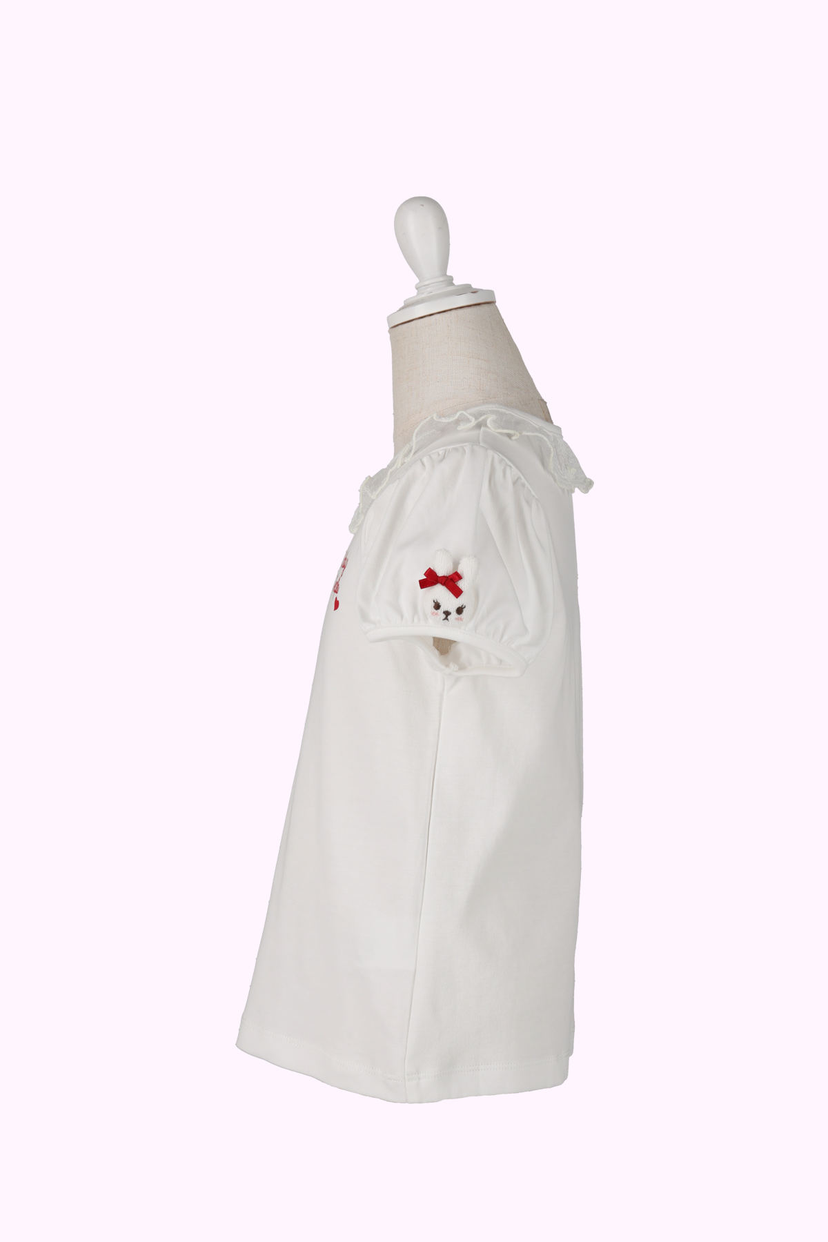 うさぎモチーフパフ袖Tシャツ(Baby)New