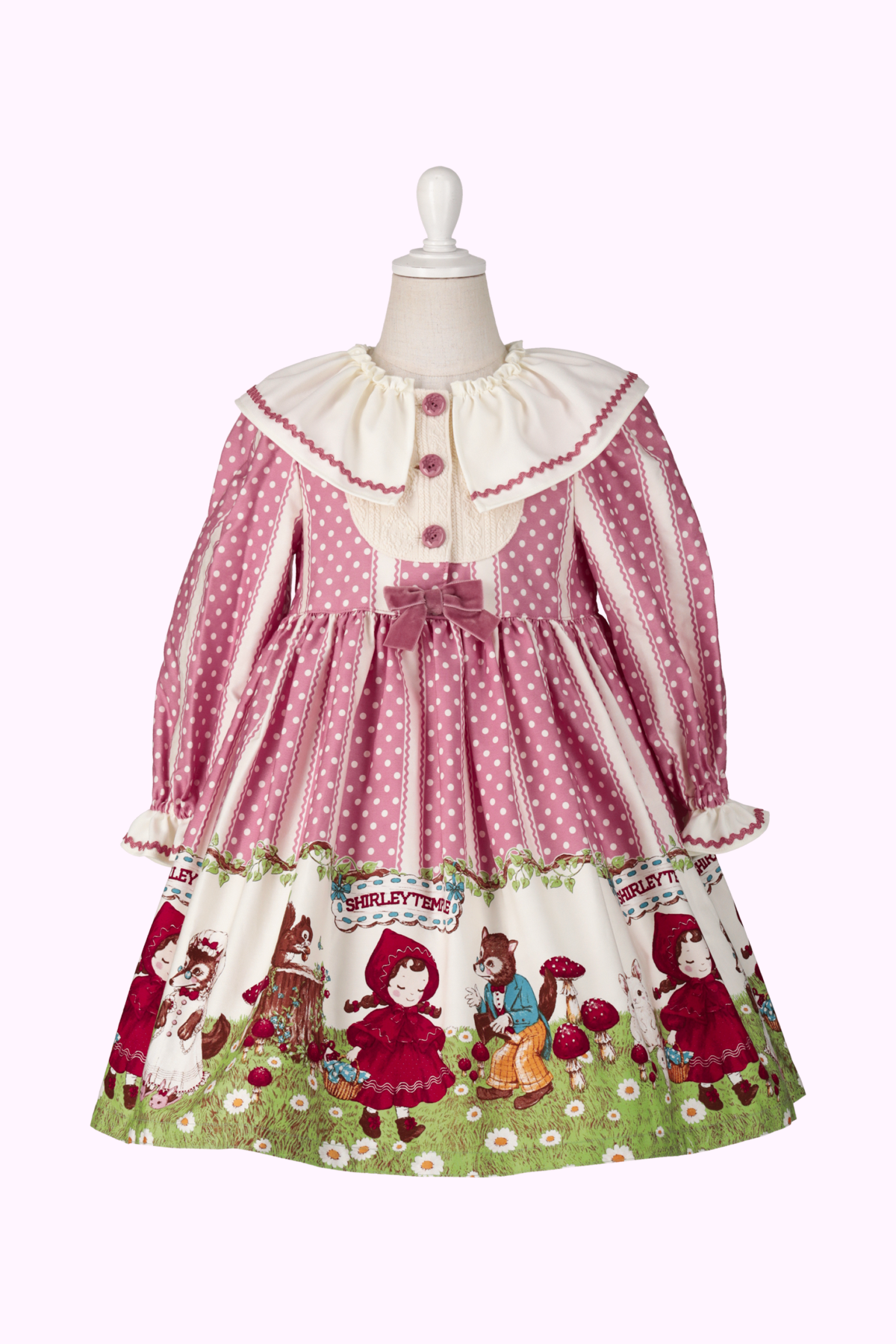 赤ずきんちゃんプリントケープカラーワンピース(Toddler) – Shirley