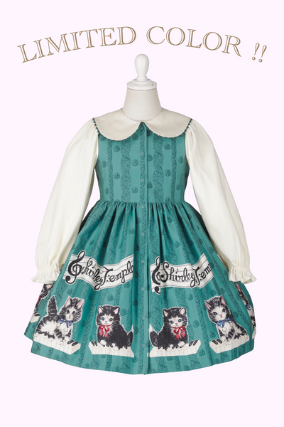 こねこ&メロディープリントワンピース(Baby)