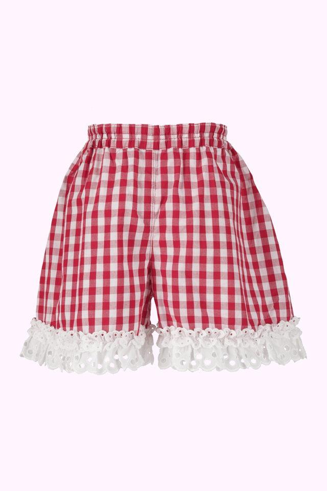 サッカーギンガムリボンショートパンツ(Toddler)