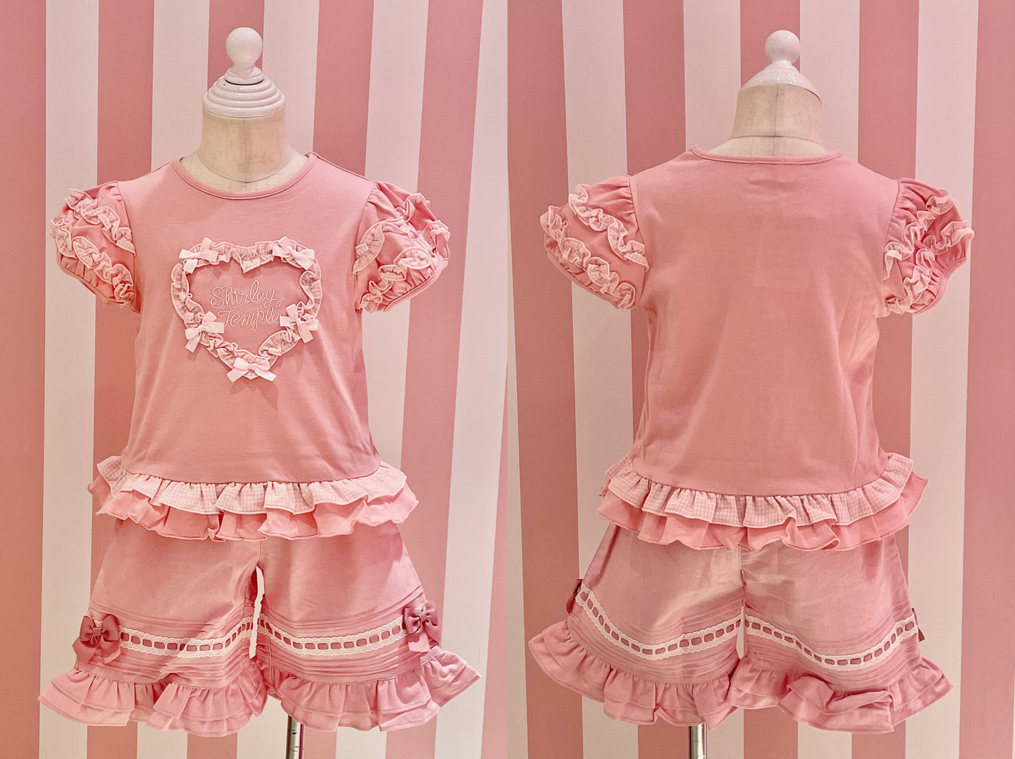 ピンタックはしごリボンショートパンツ(Baby)