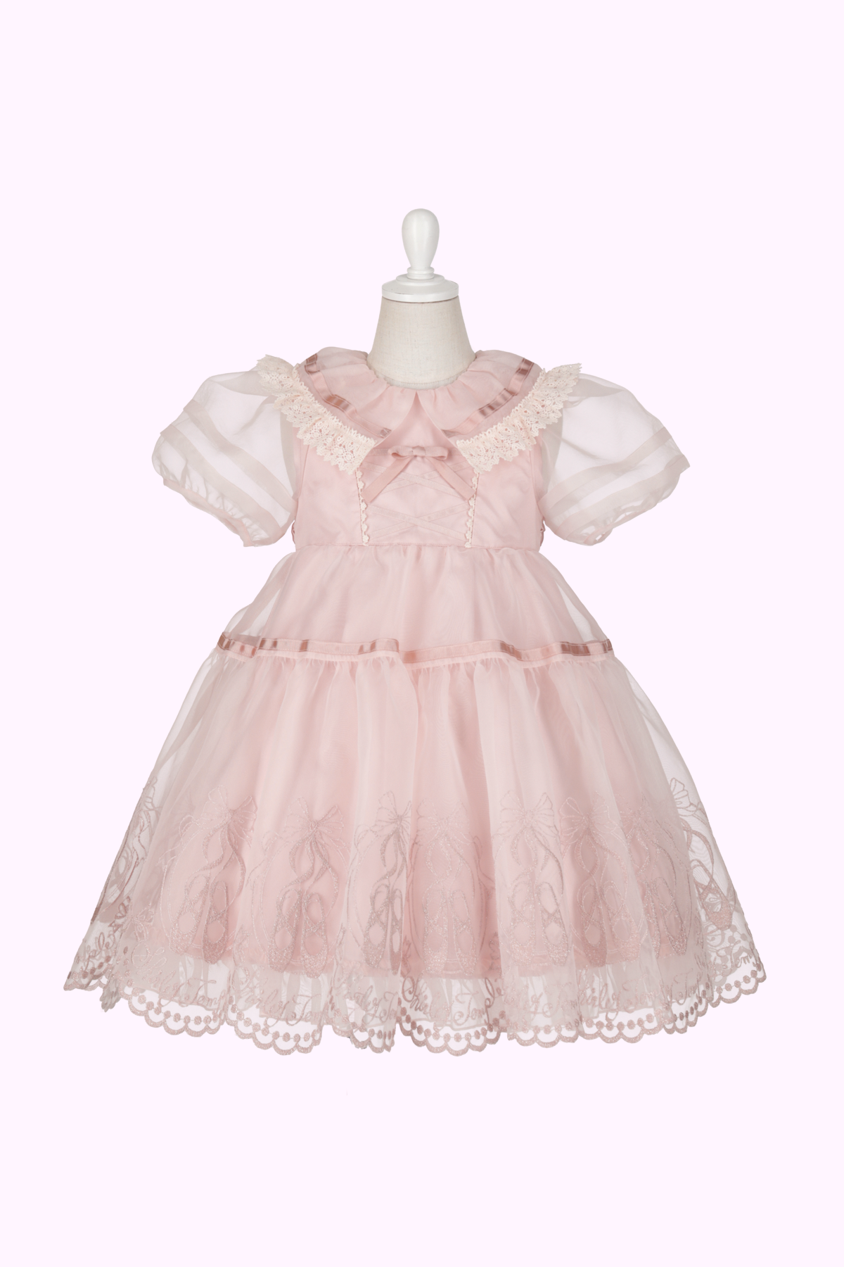Shirley Temple ローズレースドレス オーガンジートゥシューズレースドレス（Toddler） – Shirley Temple