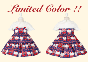 Online Store Limited Color ♡ スイートカップケーキプリントワンピース