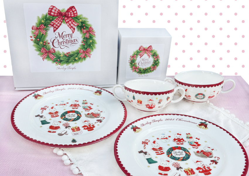 【開催中！】クリスマスシャルロットプリント テーブルウェアセット ノベルティフェアのご案内