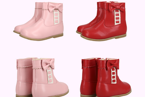 はしごリボン合皮ブーツ入荷のご案内♡