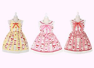 OnlineStore Limited color　”カップアイスプリントサンドレス”　PINK発売♡