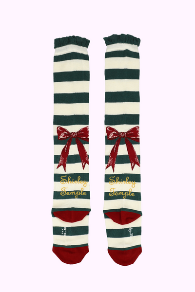 ホリデーボーダーニーハイソックス（14～23cm）