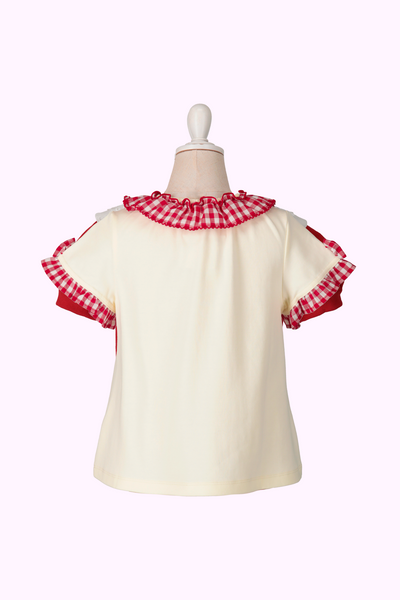 ギンガムリボンAラインTシャツ（Baby）