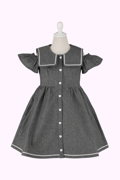 オフショルセーラーワンピース（Toddler） – Shirley Temple Online Store