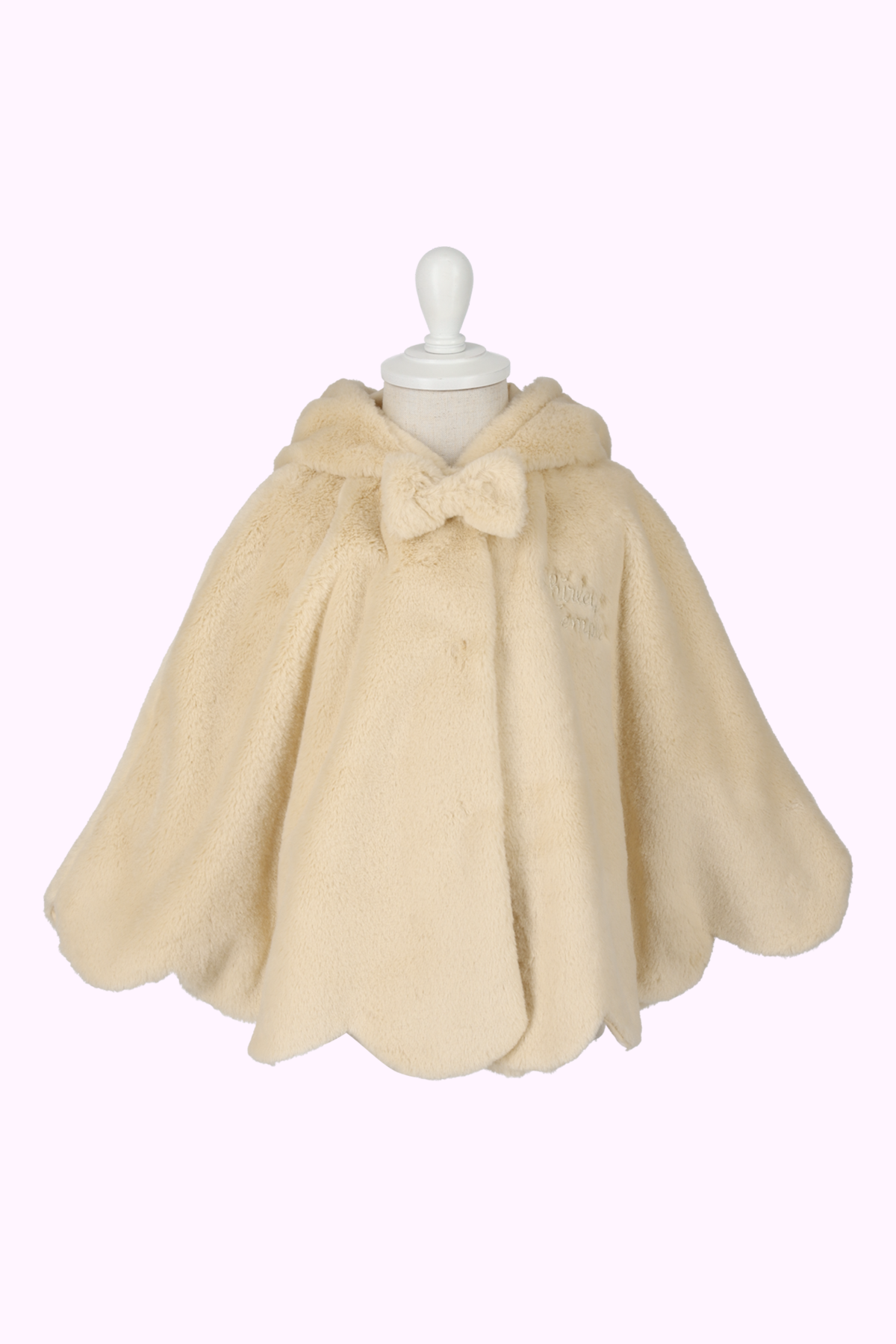 ★新品　カシュクールポンチョ　ふわふわ♡ケーブルニット❤︎ラビットファー　F ☆新品 カシュクールポンチョ ふわふわ♡ケーブルニット