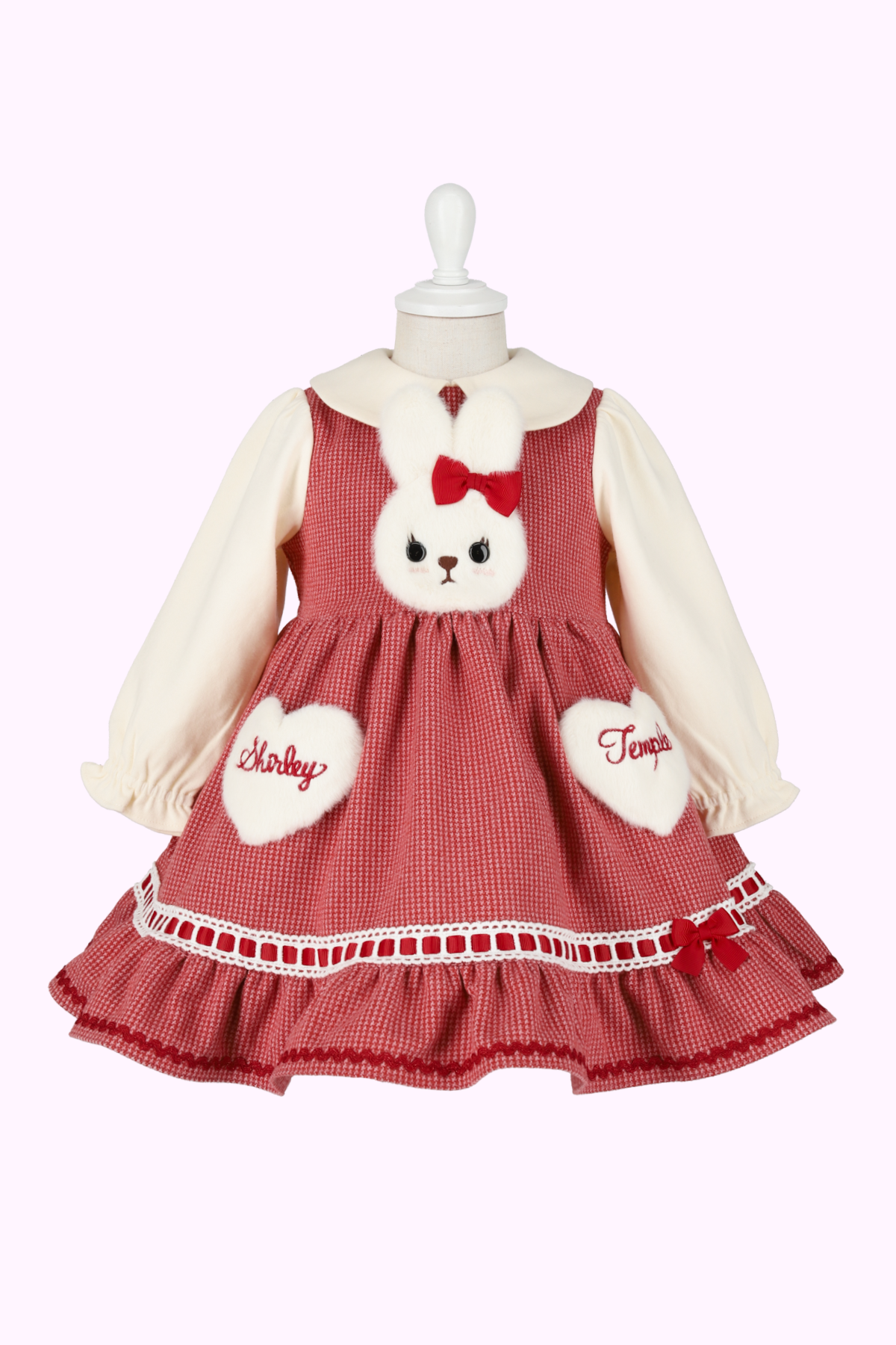 うさぎ千鳥ジャガードワンピース（Toddler） – Shirley Temple Online Store