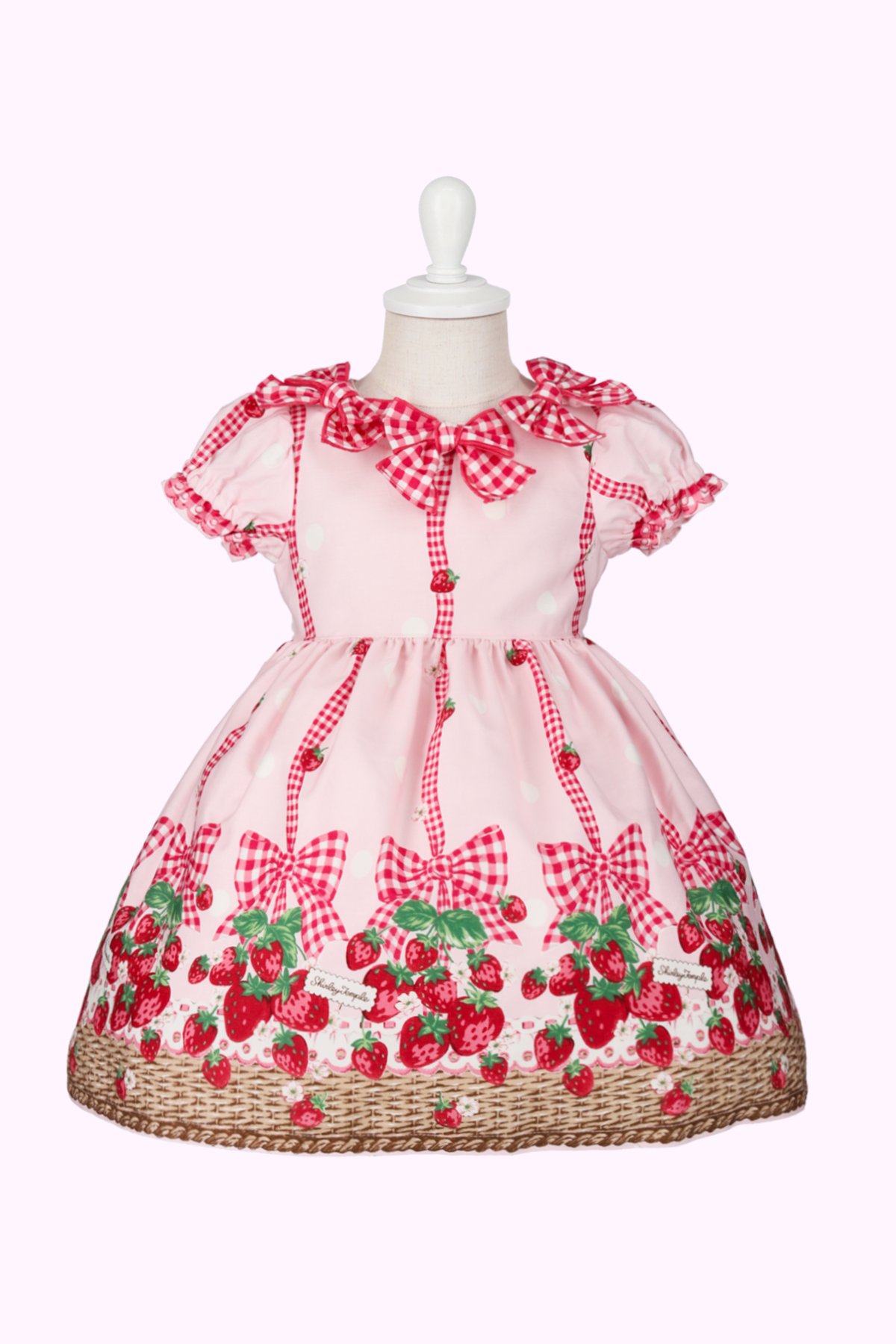 いちごバスケットプリントリボンワンピース(Toddler) – Shirley Temple Online Store