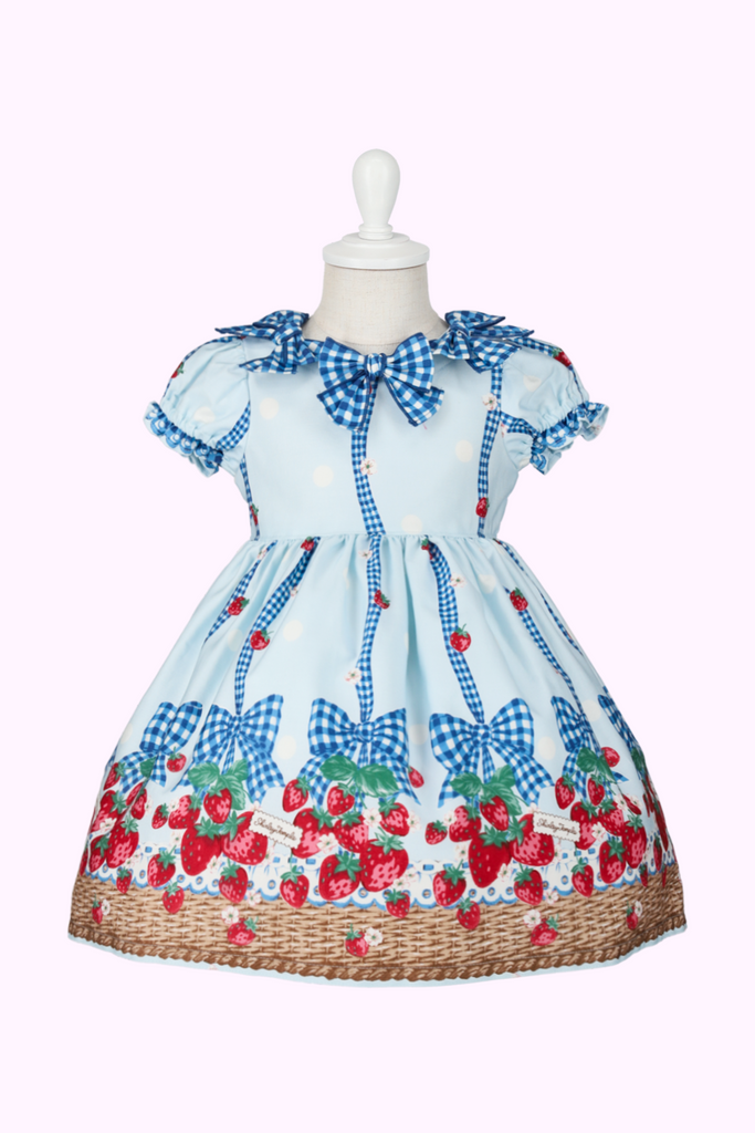 シャーリーテンプル いちごバスケット ワンピース いちごバスケットプリントリボンワンピース(Toddler) – Shirley