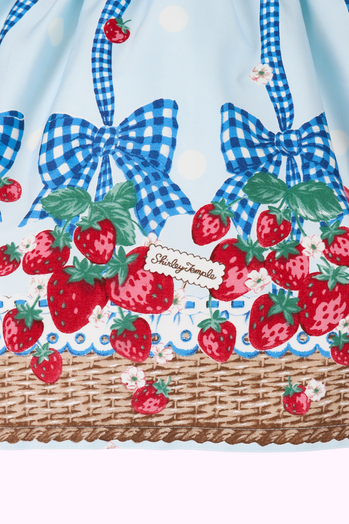 いちごバスケットプリントリボンワンピース(Toddler) – Shirley Temple いちごバスケットプリントリボンワンピース(Toddler) – Shirley Temple