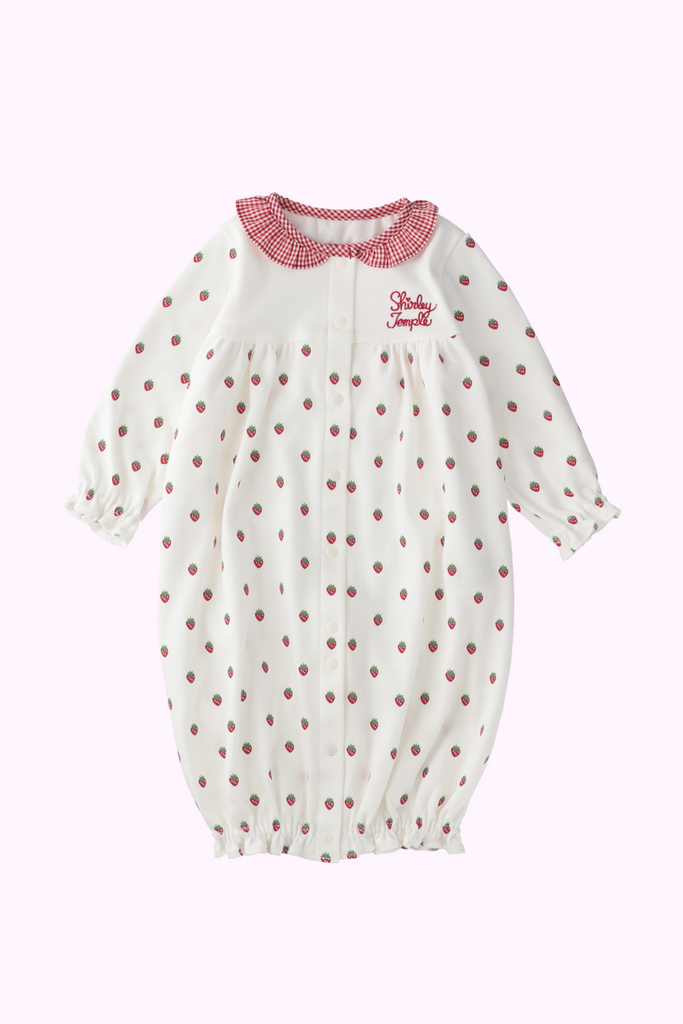 いちごプリント2Wayロンパース(Baby) – Shirley Temple Online Store いちごプリント2Wayロンパース(Baby) – Shirley Temple Online Store