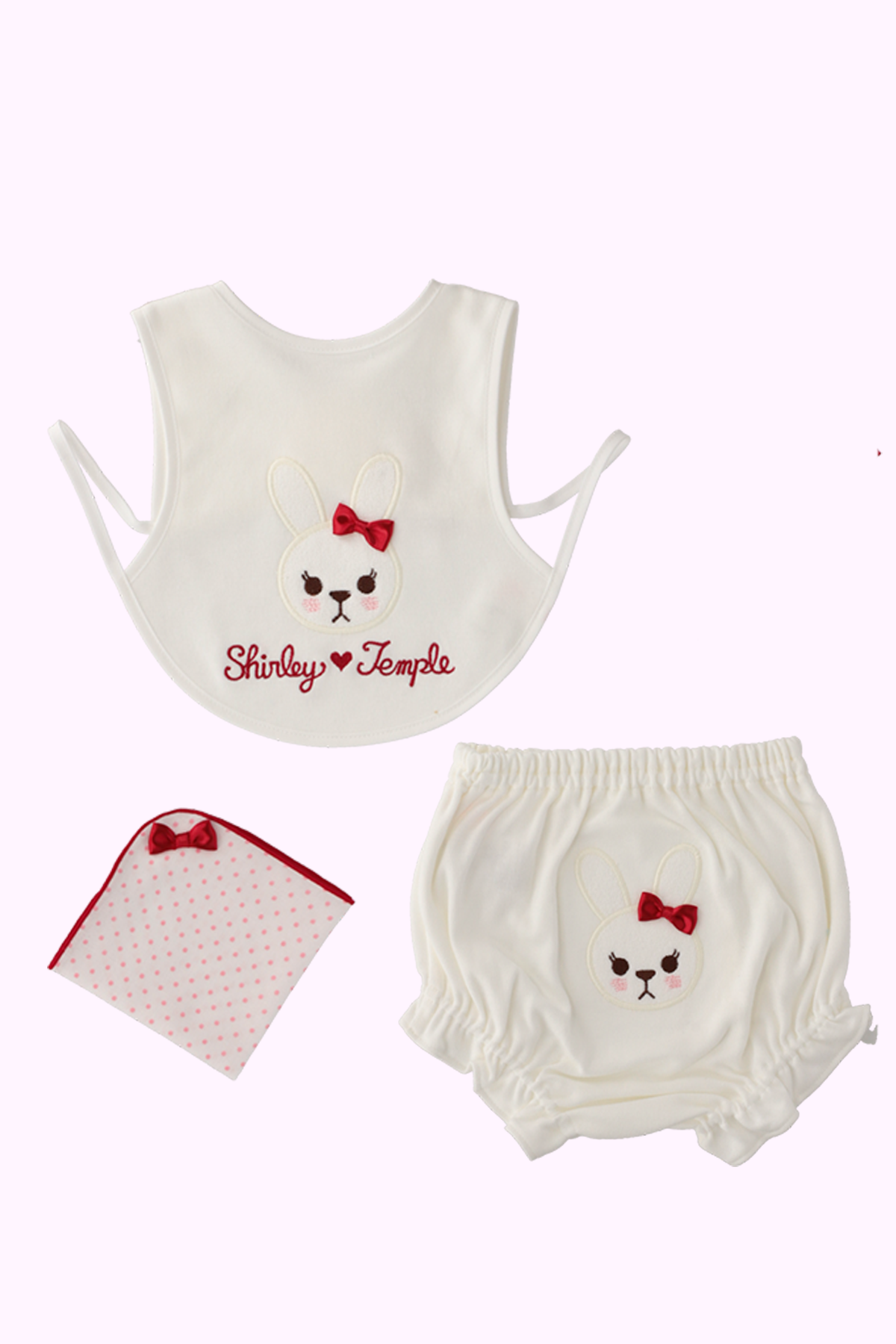 Shirley Temple ピンクウサギセット　サイズ85〜90 Shirley Temple ピンクウサギセット サイズ85〜90最 安値