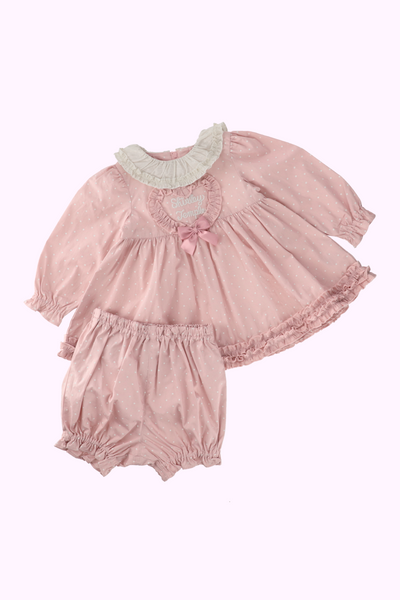 ハートドットフリルベビースーツ(Baby)