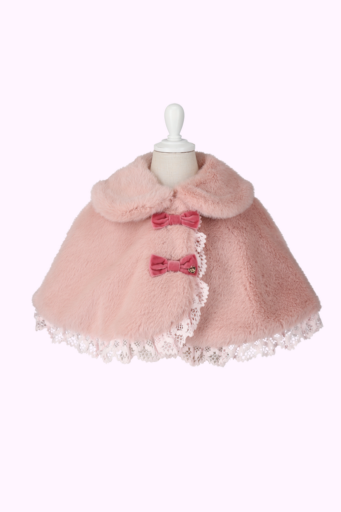 モールレース付きファーケープ(Toddler) – Shirley Temple Online Store モールレース付きファーケープ(Toddler) – Shirley Temple Online Store