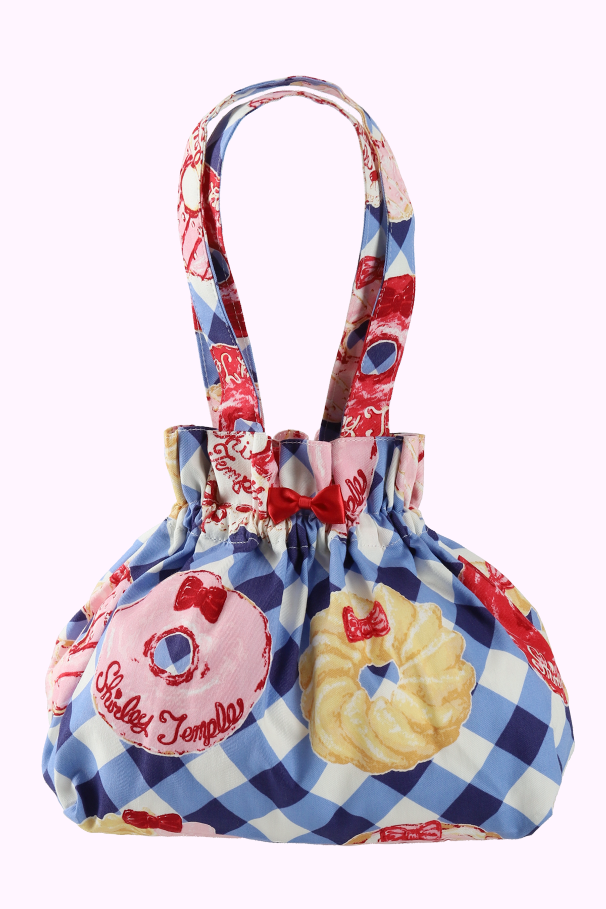 シャーリーテンプル ドーナツJSK140 ドーナツプリント巾着バッグ シャーリーテンプル ドーナツJSK140 ドーナツプリント巾着バッグ