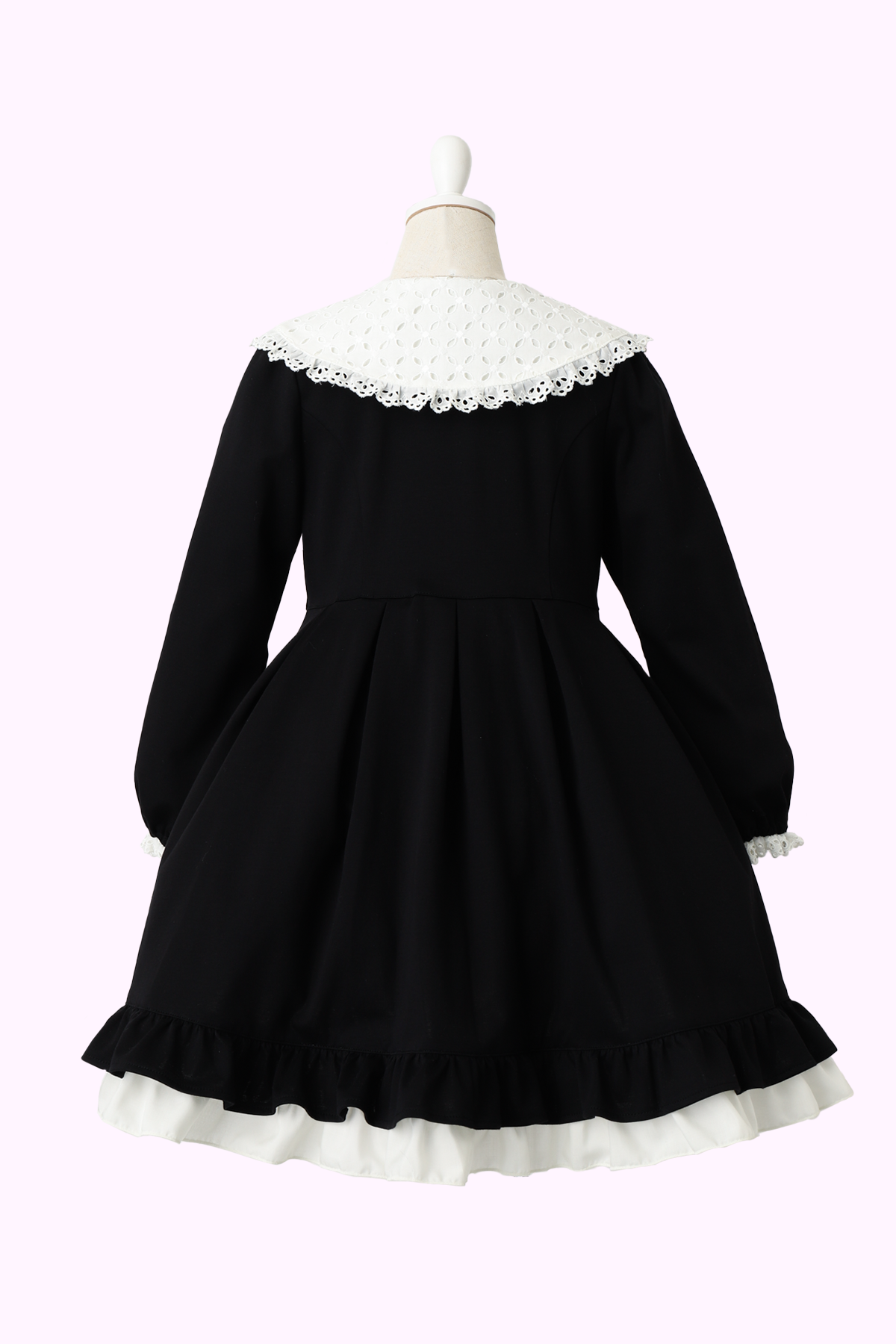 はしごリボンレース襟カットソーワンピース（Toddler）