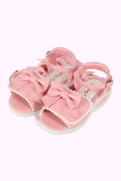 リボンスカラップサンダル（14cm）