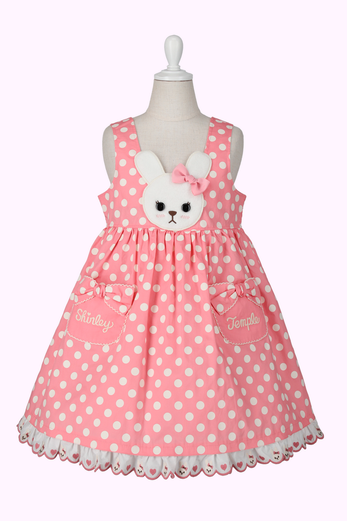 うさぎドットジャンパースカート(Toddler 100~120) – Shirley うさぎドットジャンパースカート(Toddler 100~120) – Shirley