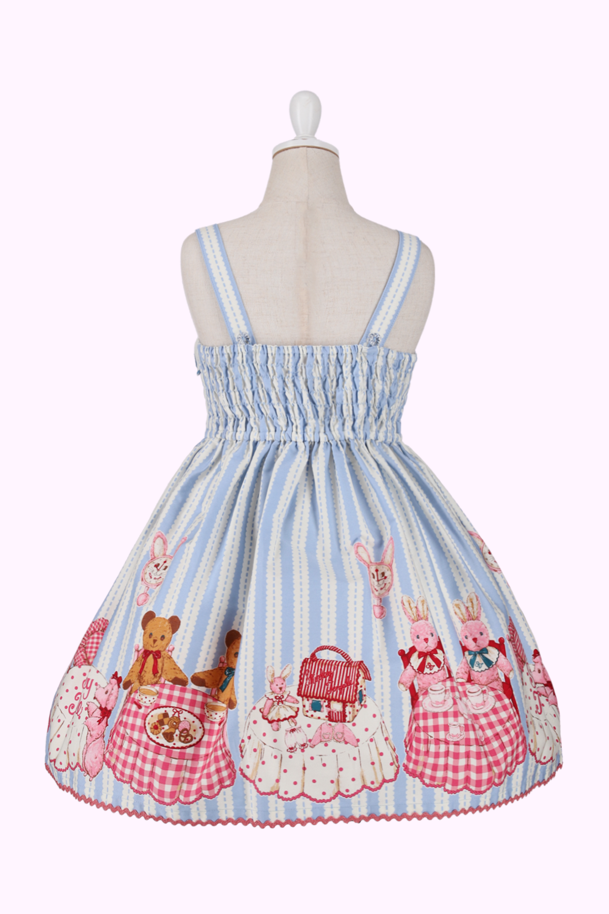 シャーリーテンプル　テディベア　ジャンスカ シャーリーノベルティプリントジャンパースカート（Toddler