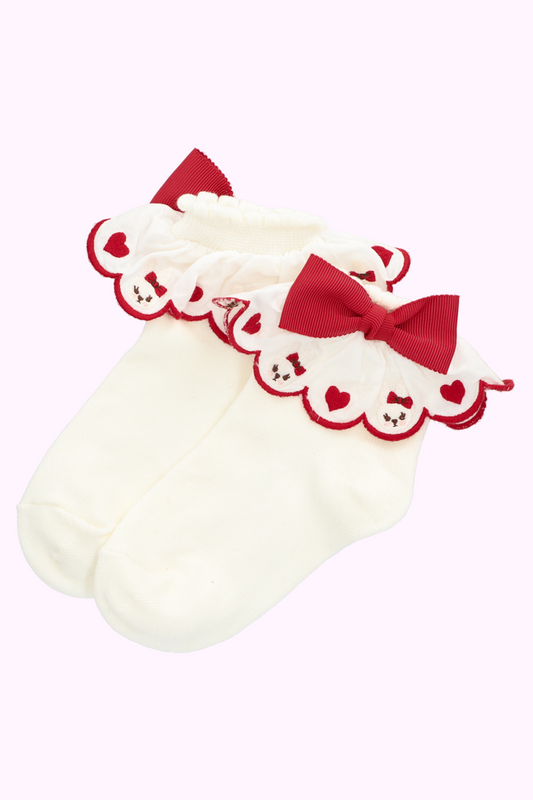 うさぎレースソックス（20cm）