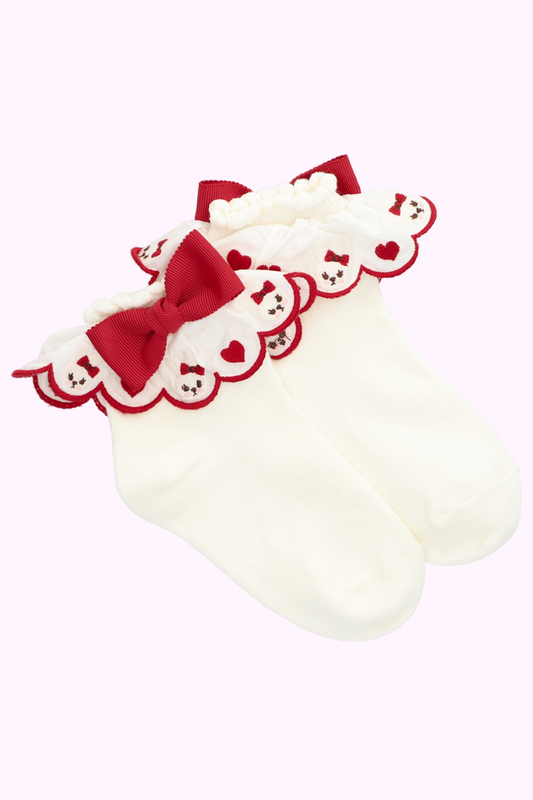 うさぎレースソックス（20cm）