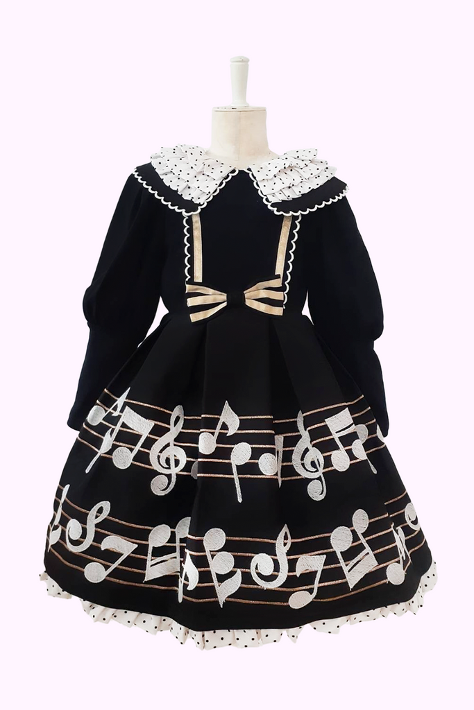 音符レースワンピース(Toddler) – Shirley Temple Online Store 音符レースワンピース(Toddler) – Shirley Temple Online Store