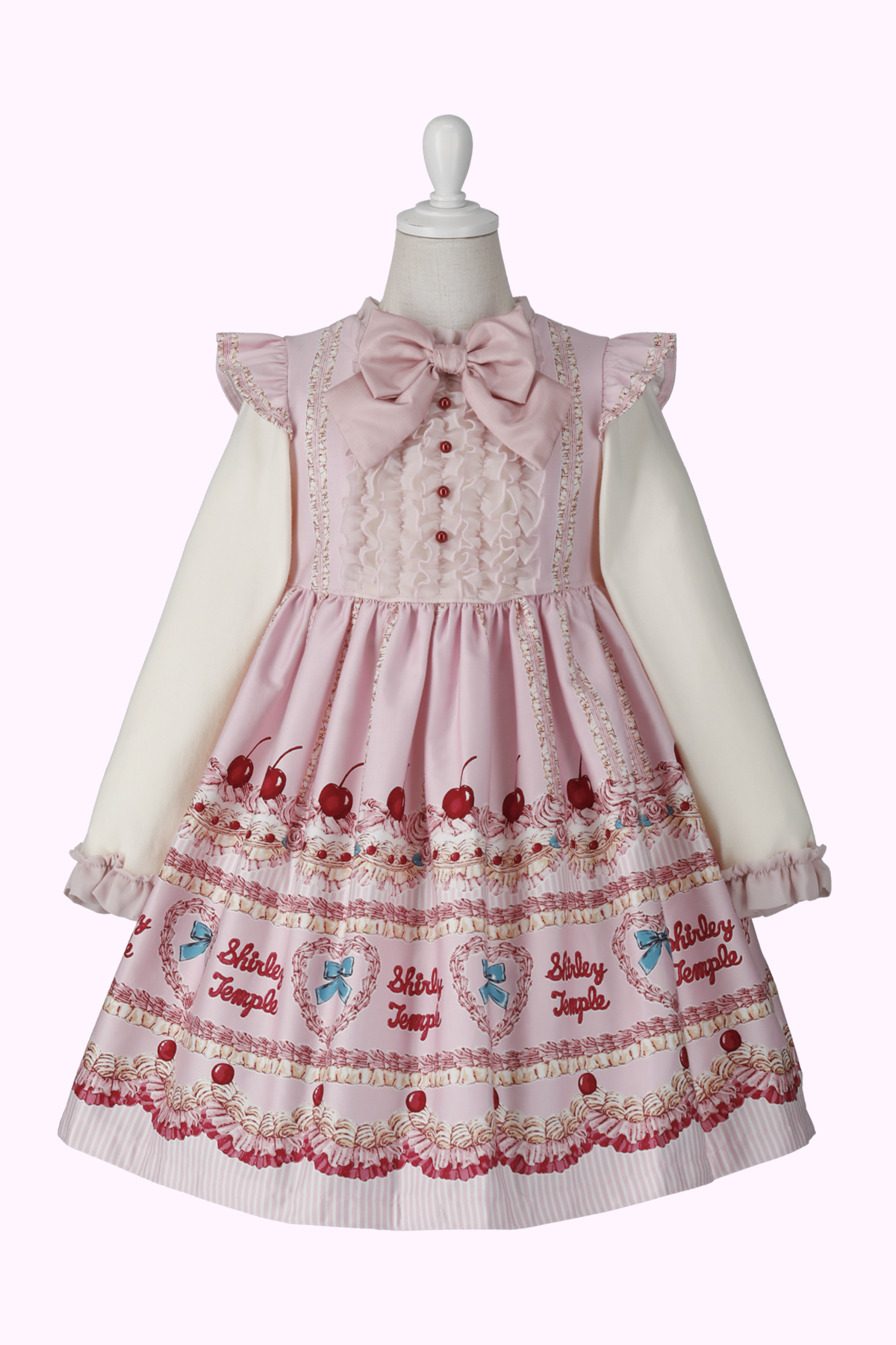 フリルケーキプリント ワンピース シャーリーテンプル フリルケーキ フリルケーキプリント ワンピース シャーリーテンプル フリルケーキ