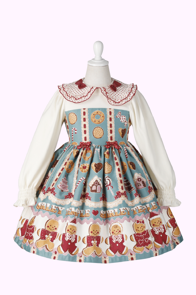 ジンジャーマンクッキープリントワンピース(Baby) – Shirley Temple ジンジャーマンクッキープリントワンピース(Baby) – Shirley Temple