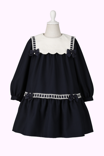 はしごリボンセーラーカラーワンピース(Toddler)