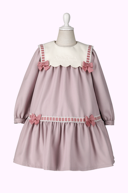 はしごリボンセーラーカラーワンピース(Toddler) – Shirley Temple はしごリボンセーラーカラーワンピース(Toddler) – Shirley Temple