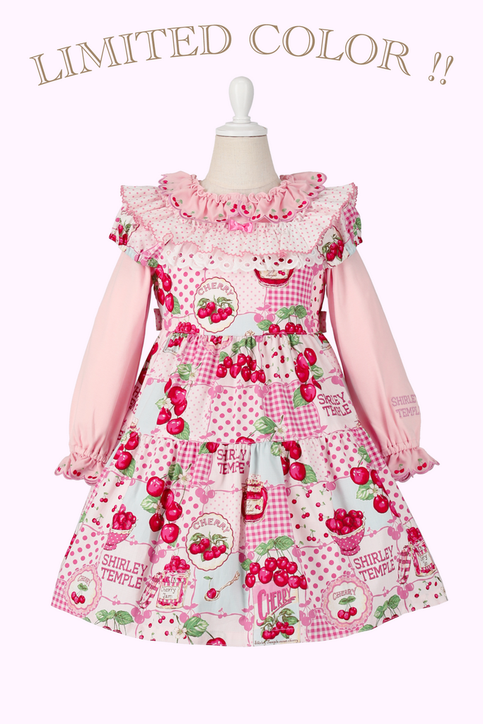 チェリーパッチワークプリントワンピース(Baby) – Shirley Temple チェリーパッチワークプリントワンピース(Baby) – Shirley Temple
