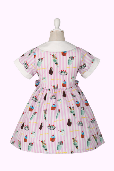 チョコミントプリントシャツワンピース（Toddler）