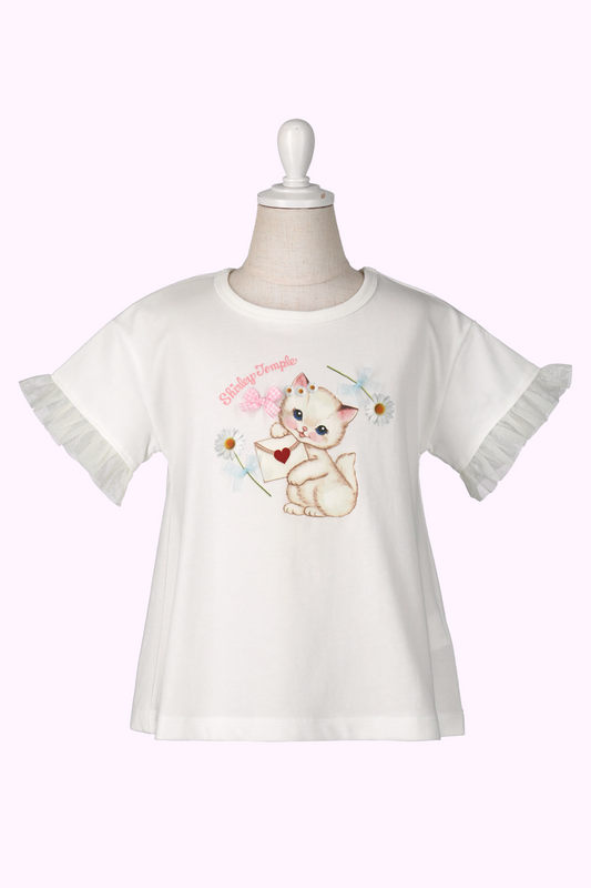 ラブレターキャットフリルTシャツ（Baby）