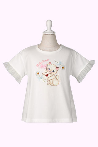 ラブレターキャットフリルTシャツ（Baby）